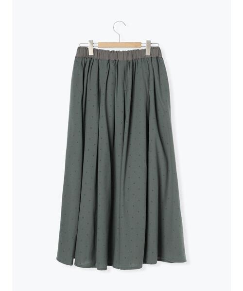 Samansa Mos2(サマンサ モスモス)の「フラワー柄フロッキープリントスカート(スカート・レディース・グリーン/キナリ/ブラック・F)」の22枚目の写真