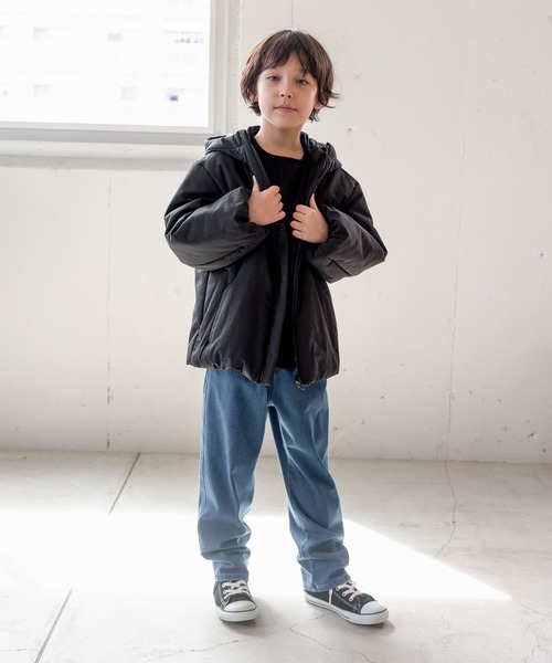 GLOBAL WORK（グローバルワーク）の「ライトウォームスマートブルゾン/193416（ブルゾン・キッズ・ブラック/モカ/ベージュ系その他・120cm/130cm/110cm/150cm/140cm/160cm/100cm）」の4枚目の写真