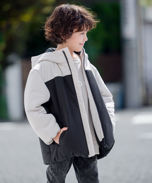 GLOBAL WORK（グローバルワーク）の「ライトウォームスマートブルゾン/193416（ブルゾン・キッズ・ブラック/モカ/ベージュ系その他・120cm/130cm/110cm/150cm/140cm/160cm/100cm）」の17枚目の写真