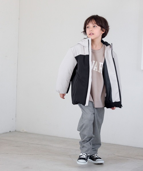 GLOBAL WORK（グローバルワーク）の「ライトウォームスマートブルゾン/193416（ブルゾン・キッズ・ブラック/モカ/ベージュ系その他・120cm/130cm/110cm/150cm/140cm/160cm/100cm）」の20枚目の写真
