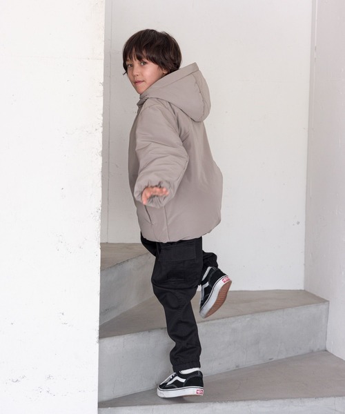 GLOBAL WORK（グローバルワーク）の「ライトウォームスマートブルゾン/193416（ブルゾン・キッズ・ブラック/モカ/ベージュ系その他・120cm/130cm/110cm/150cm/140cm/160cm/100cm）」の9枚目の写真
