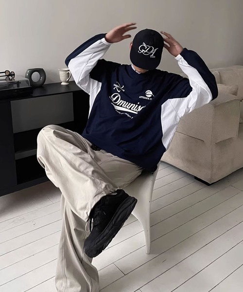 Theater code（シアターコード）の「▲sporty v neck pullover / スポーティー Ｖネック プルオーバー（スウェット・メンズ・ホワイト/ブルー/ブラック・2/3）」の15枚目の写真