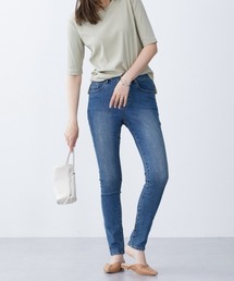 高身長 すごのびストレッチデニムスキニーパンツ(股下84cm) (トールサイズ)