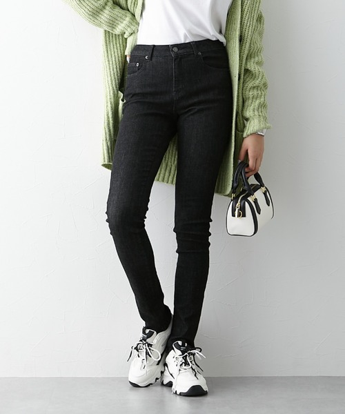 slattgir（スラットジール）の「高身長　すごのびストレッチデニムスキニーパンツ（股下８４ｃｍ）　（トールサイズ）（デニムパンツ・レディース・ネイビー/ブラック/ネイビー系・96/80/76/88/64/84/73/104/67/70）」の16枚目の写真