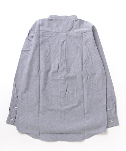 STYLEBLOCK（スタイルブロック）の「オックスバンドカラー長袖シャツ（シャツ/ブラウス・メンズ・ネイビー/ホワイト/ライトグレー・M/L/LL）」の4枚目の写真