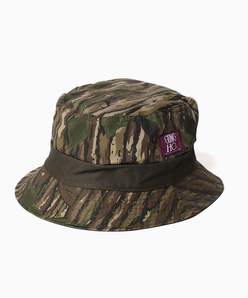 GUNG HO（ガンホー）の「GUNG HO/ガンホー VINTAGE-BUCKET HAT バケットハット（ハット・メンズ・ブラウン/グレー・L）」の3枚目の写真