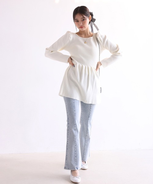 one after another NICE CLAUP（ワンアフターアナザーナイスクラップ）の「ヒールアップバレーシューズ【ホワイト/ピンク】（バレエシューズ・レディース・ピンク/ホワイト・LARGE/X-LARGE/SMALL/MEDIUM）」の17枚目の写真