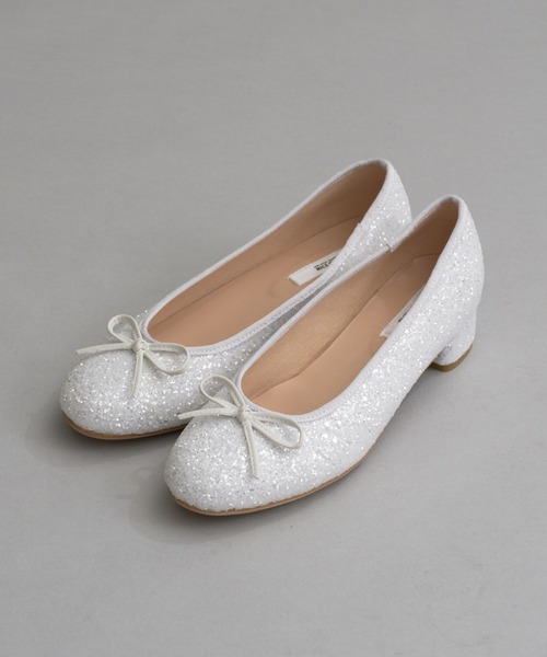 one after another NICE CLAUP（ワンアフターアナザーナイスクラップ）の「ヒールアップバレーシューズ【ホワイト/ピンク】（バレエシューズ・レディース・ピンク/ホワイト・LARGE/X-LARGE/SMALL/MEDIUM）」の5枚目の写真