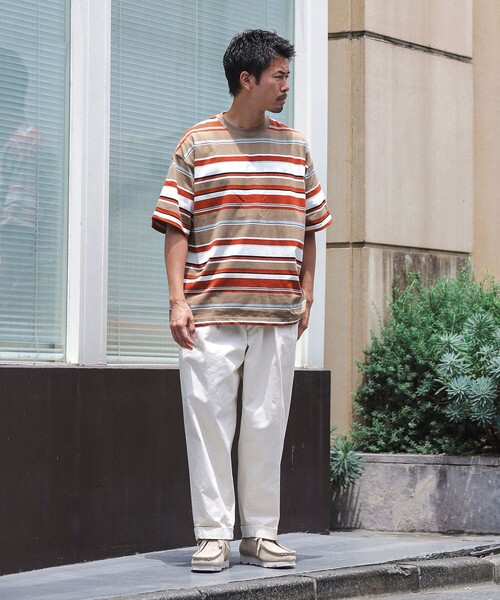 BEAMS（ビームス）の「BEAMS / マルチボーダー Tシャツ（Tシャツ/カットソー・メンズ・ブラック/ブルー/ブラウン系その他4・L/M/S/XL）」の17枚目の写真