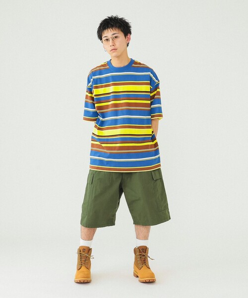 BEAMS（ビームス）の「BEAMS / マルチボーダー Tシャツ（Tシャツ/カットソー・メンズ・ブラック/ブルー/ブラウン系その他4・L/M/S/XL）」の20枚目の写真