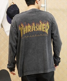 【ムラサキスポーツ別注】THRASHER/スラッシャー ロンT ボックスシルエット ヴィンテージ THM-24ASLS01