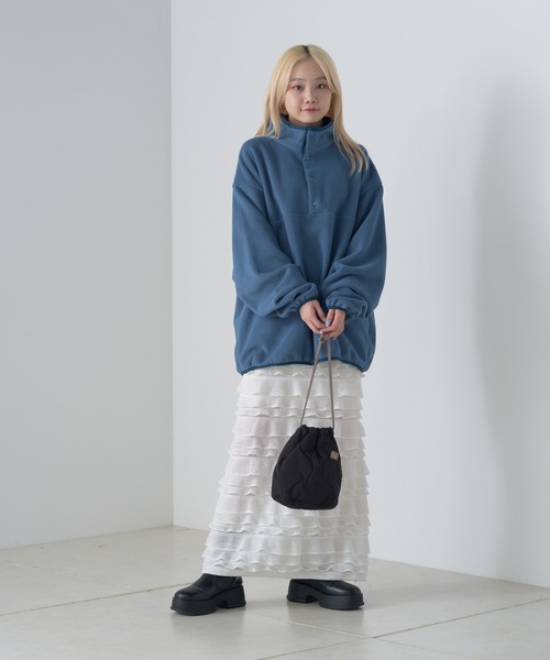 WHIMSIC（ウィムジック）の「【UNISEX】キルティングパーソナルエフェクトバッグ（ハンドバッグ・メンズ・ベージュ/ホワイト/ブラック・FREE）」の18枚目の写真