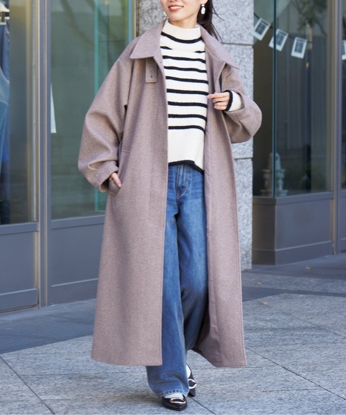 Chez toi（シェトワ）の「BACKスリットハイネックプルオーバー2（ニット/セーター・レディース・グレー/アイボリー/ピンク/オフホワイト・FREE）」の17枚目の写真