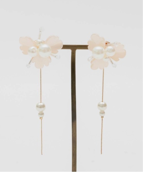 RANDA（ランダ）の「2WAYフラワーピアス（ピアス（両耳用）・レディース・ピンク/クリア・FREE）」の10枚目の写真