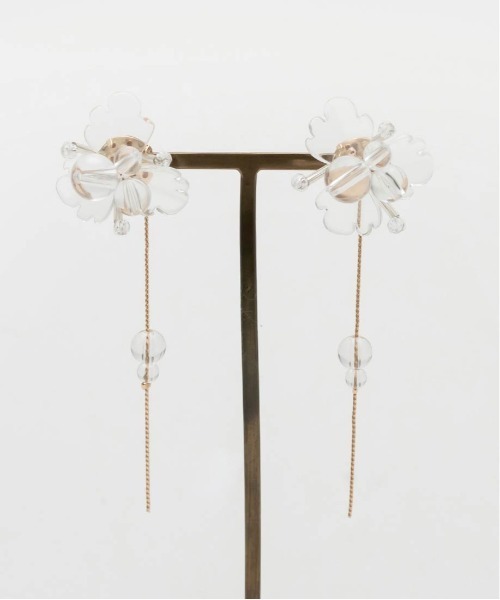 RANDA（ランダ）の「2WAYフラワーピアス（ピアス（両耳用）・レディース・ピンク/クリア・FREE）」の11枚目の写真