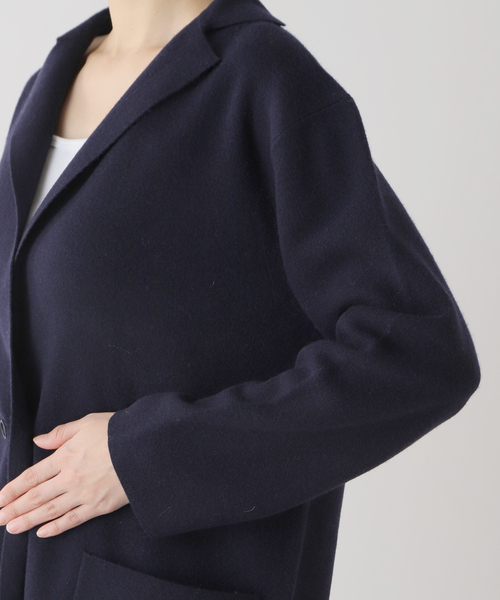 23AW✨Plageプラージュ ミラノリブニットジャケット ダブル カシミヤ 美品 23AW plage プラージュ カシミヤブレンド ミラノリブニット