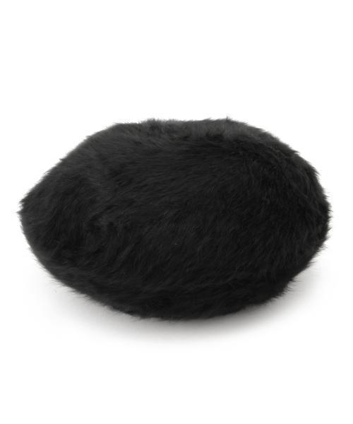 Ray BEAMS（レイビームス）の「Ray BEAMS / アンゴラ ベレー（ハンチング/ベレー帽・レディース・ホワイト系その他/ライトグレー/ブラック・ONE SIZE）」の7枚目の写真