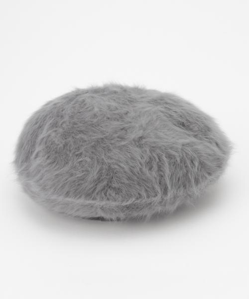 Ray BEAMS（レイビームス）の「Ray BEAMS / アンゴラ ベレー（ハンチング/ベレー帽・レディース・ホワイト系その他/ライトグレー/ブラック・ONE SIZE）」の20枚目の写真