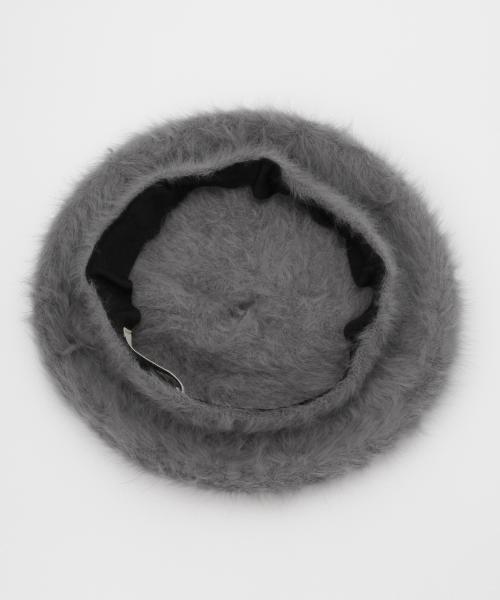 Ray BEAMS（レイビームス）の「Ray BEAMS / アンゴラ ベレー（ハンチング/ベレー帽・レディース・ホワイト系その他/ライトグレー/ブラック・ONE SIZE）」の11枚目の写真