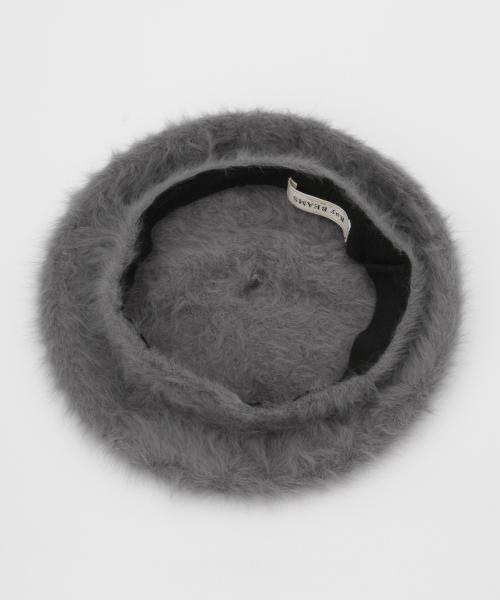 Ray BEAMS（レイビームス）の「Ray BEAMS / アンゴラ ベレー（ハンチング/ベレー帽・レディース・ホワイト系その他/ライトグレー/ブラック・ONE SIZE）」の12枚目の写真