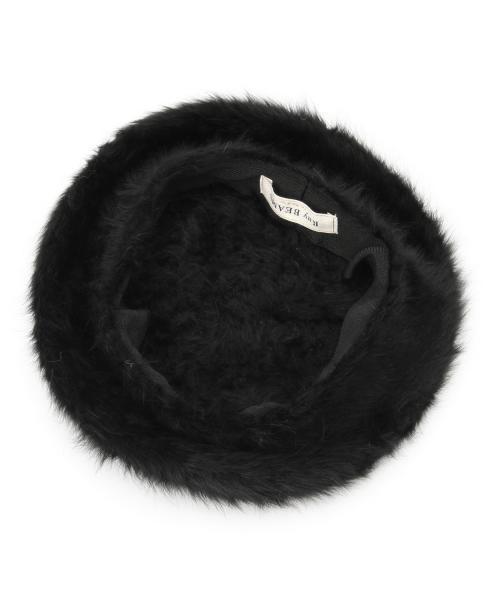 Ray BEAMS（レイビームス）の「Ray BEAMS / アンゴラ ベレー（ハンチング/ベレー帽・レディース・ホワイト系その他/ライトグレー/ブラック・ONE SIZE）」の10枚目の写真