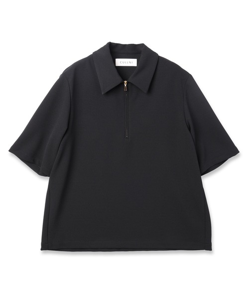 CULLNI(クルニ)の「24-SS-049 / Stretch Georgette ZIp Up Polo Shirt(ポロシャツ・メンズ・ラベンダー/ブラック/ライトグレー/ホワイト・1/2/0)」の11枚目の写真