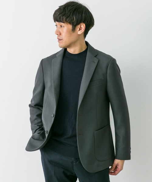 URBAN RESEARCH DOORS（アーバンリサーチドアーズ）の「『イージーケア』LIFE STYLE TAILOR　ウールライクストレッチジャケット（スーツジャケット・メンズ・グレー・LARGE/SMALL/X-LARGE/MEDIUM）」の3枚目の写真