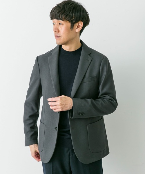 URBAN RESEARCH DOORS（アーバンリサーチドアーズ）の「『イージーケア』LIFE STYLE TAILOR　ウールライクストレッチジャケット（スーツジャケット・メンズ・グレー・LARGE/SMALL/X-LARGE/MEDIUM）」の4枚目の写真