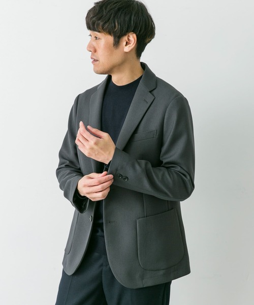 URBAN RESEARCH DOORS（アーバンリサーチドアーズ）の「『イージーケア』LIFE STYLE TAILOR　ウールライクストレッチジャケット（スーツジャケット・メンズ・グレー・LARGE/SMALL/X-LARGE/MEDIUM）」の5枚目の写真