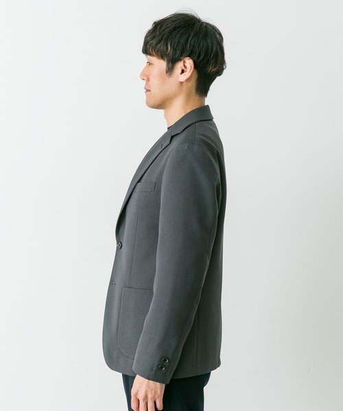 URBAN RESEARCH DOORS（アーバンリサーチドアーズ）の「『イージーケア』LIFE STYLE TAILOR　ウールライクストレッチジャケット（スーツジャケット・メンズ・グレー・LARGE/SMALL/X-LARGE/MEDIUM）」の9枚目の写真