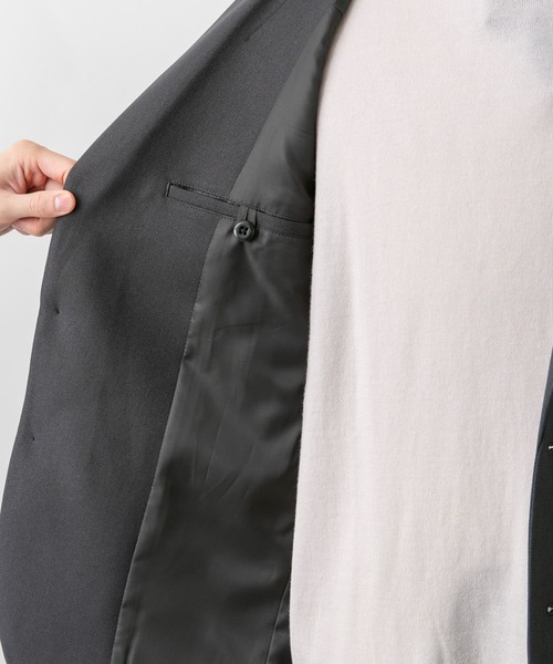URBAN RESEARCH DOORS（アーバンリサーチドアーズ）の「『イージーケア』LIFE STYLE TAILOR　ウールライクストレッチジャケット（スーツジャケット・メンズ・グレー・LARGE/SMALL/X-LARGE/MEDIUM）」の20枚目の写真