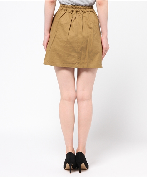 WEGO（ウィゴー）の「WEGO/前ボタンミニスカート（スカート・レディース・カーキ/インディゴブルー/レッド/ベージュ・FREE）」の7枚目の写真