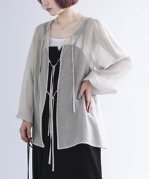 n'OrLABEL | 【24SS新作】『前後2WAYリボンシアーブラウス』(シャツ/ブラウス)