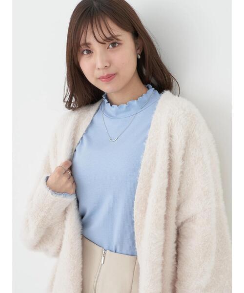 earth music&ecology（アースミュージックアンドエコロジー）の「テレコリブメローハイネックインナー（インナーウェア/肌着・レディース・オフホワイト/ライトグレー/ライトイエロー/コーラル/ライラック/サックスブルー・FREE）」の22枚目の写真