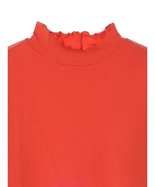 earth music&ecology（アースミュージックアンドエコロジー）の「テレコリブメローハイネックインナー（インナーウェア/肌着・レディース・オフホワイト/ライトグレー/ライトイエロー/コーラル/ライラック/サックスブルー・FREE）」の7枚目の写真