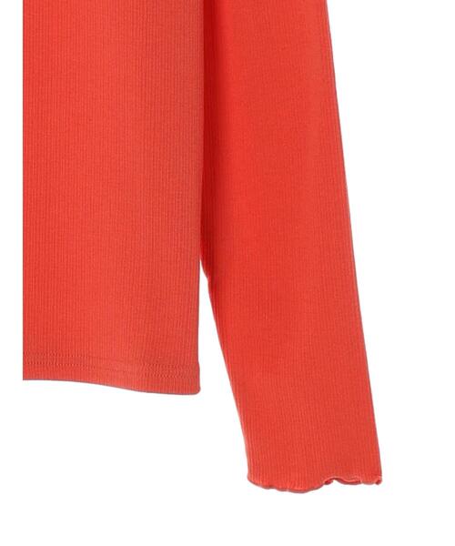 earth music&ecology（アースミュージックアンドエコロジー）の「テレコリブメローハイネックインナー（インナーウェア/肌着・レディース・オフホワイト/ライトグレー/ライトイエロー/コーラル/ライラック/サックスブルー・FREE）」の8枚目の写真