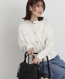 N.（N. Natural Beauty Basic） | ◆総針ニットブルゾン(カーディガン/ボレロ)