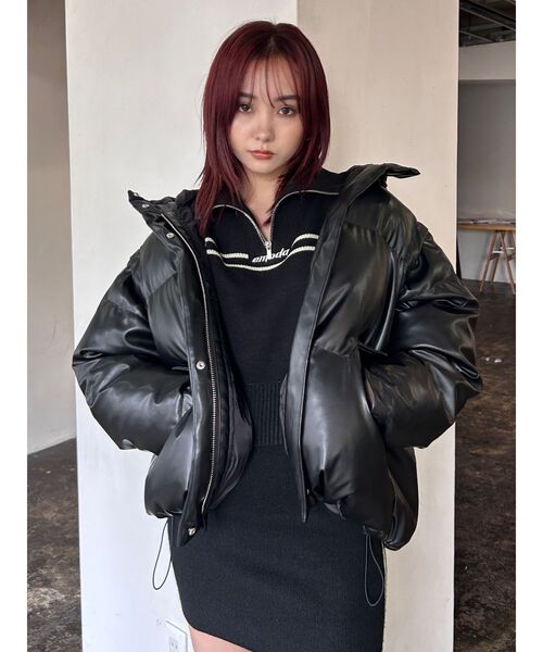 EMODA（エモダ）の「2WAYオーバーフードダウン（ダウンジャケット/コート・レディース・その他/グレー/ブラック/アイボリー・FREE）」の18枚目の写真