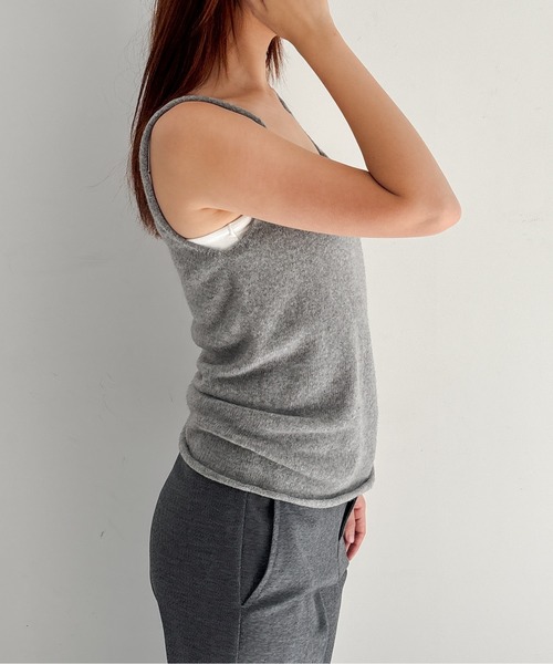 BASERANGE(ベースレンジ)の「BASERANGE RIM TANK(タンクトップ・レディース・グレー系その他・X-SMALL)」の2枚目の写真