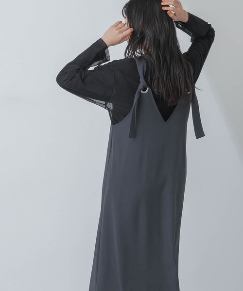 【セール】前後2wayベルトストラップワンピース(ワンピース)|nano・universe(ナノユニバース) 【セール】前後2wayベルトストラップワンピース(ワンピース)|nano・universe(ナノユニバース)