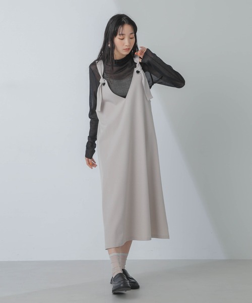 【セール】前後2wayベルトストラップワンピース(ワンピース)|nano・universe(ナノユニバース) 【セール】前後2wayベルトストラップワンピース(ワンピース)|nano・universe(ナノユニバース)