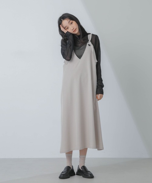 【セール】前後2wayベルトストラップワンピース(ワンピース)|nano・universe(ナノユニバース) 【セール】前後2wayベルトストラップワンピース(ワンピース)|nano・universe(ナノユニバース)