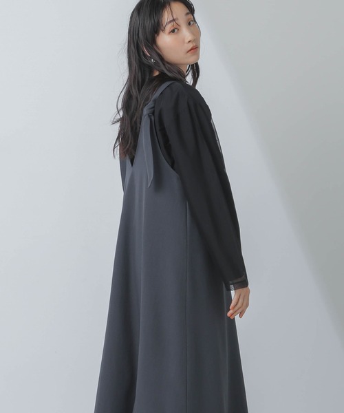 【セール】前後2wayベルトストラップワンピース(ワンピース)|nano・universe(ナノユニバース) 【セール】前後2wayベルトストラップワンピース(ワンピース)|nano・universe(ナノユニバース)