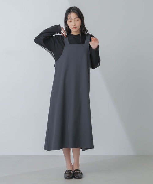 【セール】前後2wayベルトストラップワンピース(ワンピース)|nano・universe(ナノユニバース) 【セール】前後2wayベルトストラップワンピース(ワンピース)|nano・universe(ナノユニバース)