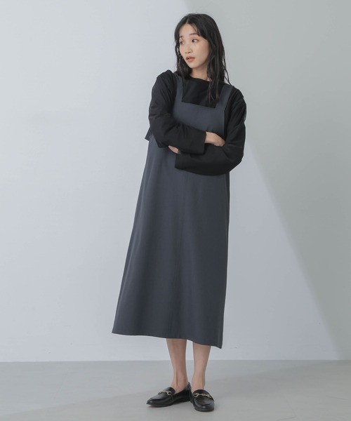 【セール】前後2wayベルトストラップワンピース(ワンピース)|nano・universe(ナノユニバース) 【セール】前後2wayベルトストラップワンピース(ワンピース)|nano・universe(ナノユニバース)