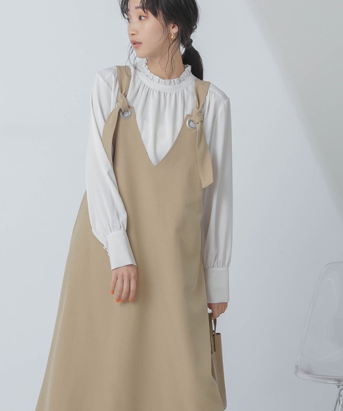 【セール】前後2wayベルトストラップワンピース(ワンピース)|nano・universe(ナノユニバース) 【セール】前後2wayベルトストラップワンピース(ワンピース)|nano・universe(ナノユニバース)