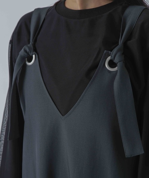 【セール】前後2wayベルトストラップワンピース(ワンピース)|nano・universe(ナノユニバース) 【セール】前後2wayベルトストラップワンピース(ワンピース)|nano・universe(ナノユニバース)