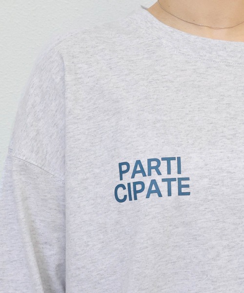 ANME（アンメ）の「前後ロゴ入りフラワープリント長袖Tシャツ（Tシャツ/カットソー・レディース・グレー系その他2/ホワイト系その他/グレー系その他/ホワイト系その他2・M/L）」の17枚目の写真