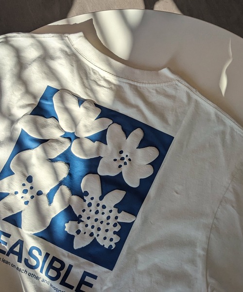 ANME（アンメ）の「前後ロゴ入りフラワープリント長袖Tシャツ（Tシャツ/カットソー・レディース・グレー系その他2/ホワイト系その他/グレー系その他/ホワイト系その他2・M/L）」の9枚目の写真