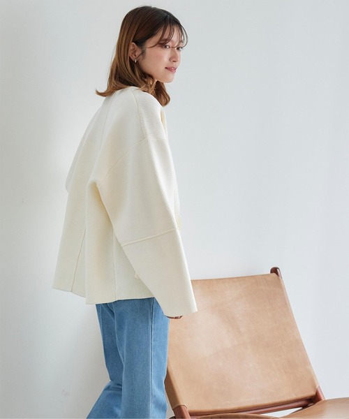 titivate（ティティベイト）の「ランタンスリーブブルゾン（ブルゾン・レディース・ホワイト系その他/ブラック/グレイッシュベージュ/オフホワイト・FREE）」の14枚目の写真